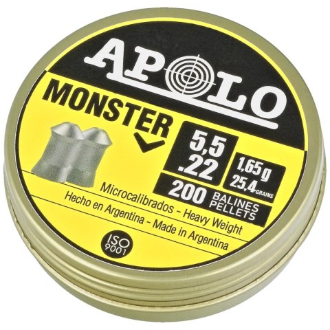 Apolo Monster 5.52 mm, 200 szt. 1.65g/25.4gr (19931-2) Apolo Monster 5.52 mm, 200 szt. 1.65g/25.4gr (19931-2)