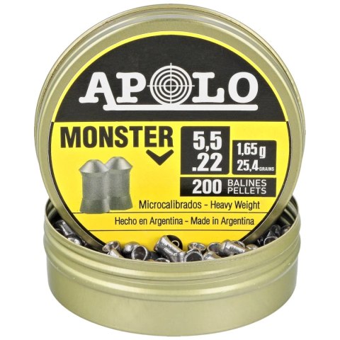 Apolo Monster 5.52 mm, 200 szt. 1.65g/25.4gr (19931-2) Apolo Monster 5.52 mm, 200 szt. 1.65g/25.4gr (19931-2)