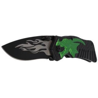 Nóż Herbertz Solingen Hit motyw 3D Green Dragon 90mm (582012)