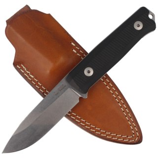 Nóż LionSteel Bushcraft G10 Black, Stone Washed (B40 GBK)