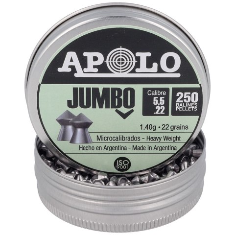 Śrut Apolo Jumbo 5.52 mm 250 szt. 1.40g/22.0gr (19921-2) Śrut Apolo Jumbo 5.52 mm 250 szt. 1.40g/22.0gr (19921-2)