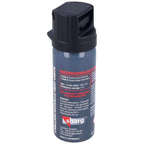 Gaz pieprzowy Sharg Graphite Gel 3mln SHU, Cone 50ml (11050-C) Gaz pieprzowy Sharg Graphite Gel 3mln SHU, Cone 50ml (11050-C)