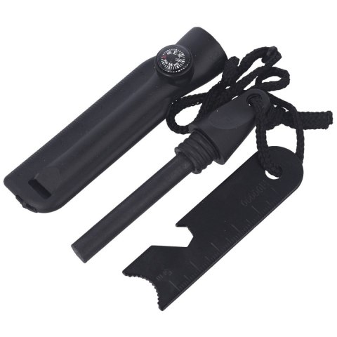 Krzesiwo Barbaric Fire Starter z kompasem, gwizdkiem Black (39135-NE) Krzesiwo Barbaric Fire Starter z kompasem, gwizdkiem Black (39135-NE)