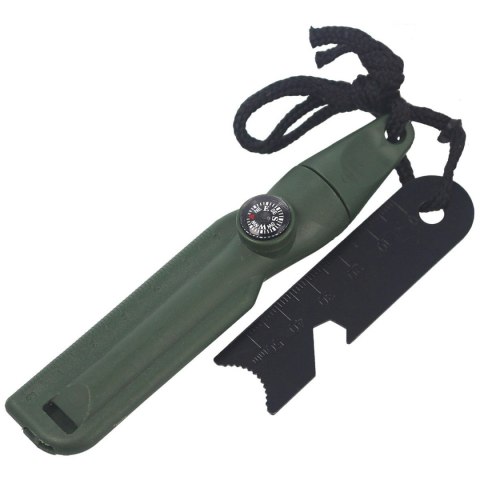 Krzesiwo Barbaric Fire Starter z kompasem, gwizdkiem Green (39135-VE) Krzesiwo Barbaric Fire Starter z kompasem, gwizdkiem Green (39135-VE)