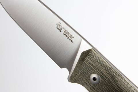Nóż LionSteel Bushcraft Green Canvas, Satin Blade (B35 CVG)