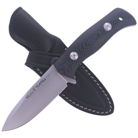 Nóż Muela Bushcraft Black-Blue Micarta, Satin 14C28N CRYO-T (TUAREG-10M) Nóż Muela Bushcraft Black-Blue Micarta, Satin 14C28N CRYO-T (TUAREG-10M)