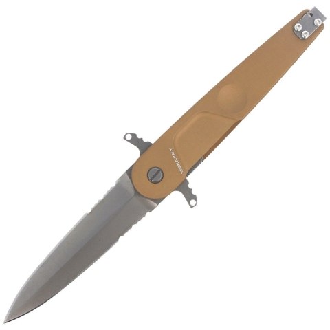 Nóż składany Extrema Ratio BD2 Contractor Desert Aluminium, Stonewashed N690 (04.1000.0229/DW)