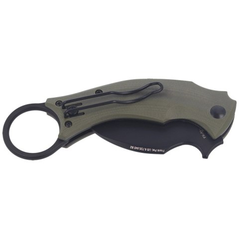 Nóż składany FOX Karambit Black Bird by Bastinelli G10 OD Green, Black Idroglider (FX-591 OD) Nóż składany FOX Karambit Black Bird by Bastinelli G10 OD Green, Black Idroglider (FX-591 OD)