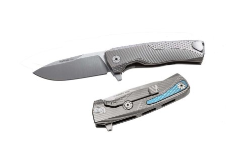 Nóż składany LionSteel ROK Grey Titanium, Satin M390 by Molletta (ROK G)