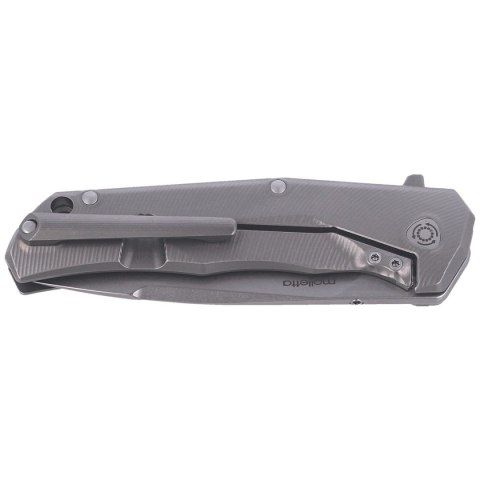 Nóż składany LionSteel T.R.E. Grey Titanium / Grey Ti, Stone Washed M390 by Molletta (TRE GY)
