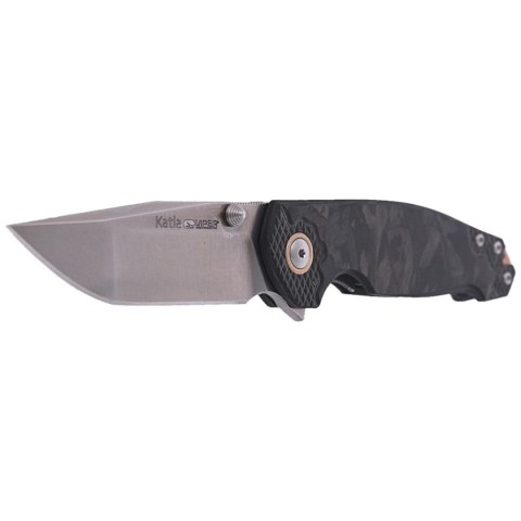 Nóż składany Viper Katla Marbled Carbon Fiber 3D, Satin M390 by Jesper Voxnæs (V5980FCM3D)
