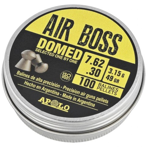 Śrut Apolo Air Boss Domed 7.62 mm, 100 szt. 3.15g/49.0gr (30201) Śrut Apolo Air Boss Domed 7.62 mm, 100 szt. 3.15g/49.0gr (30201)