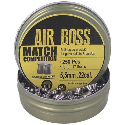 Śrut Apolo Air Boss Match Competition 5.5 mm, 250 szt. 1.10g/17.0gr (30302) Śrut Apolo Air Boss Match Competition 5.5 mm, 250 szt. 1.10g/17.0gr (30302)