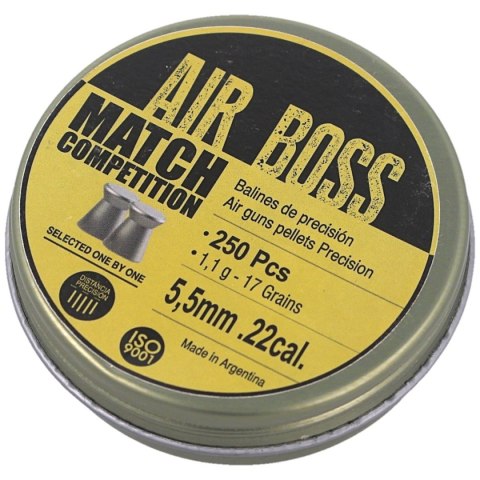 Śrut Apolo Air Boss Match Competition 5.5 mm, 250 szt. 1.10g/17.0gr (30302) Śrut Apolo Air Boss Match Competition 5.5 mm, 250 szt. 1.10g/17.0gr (30302)