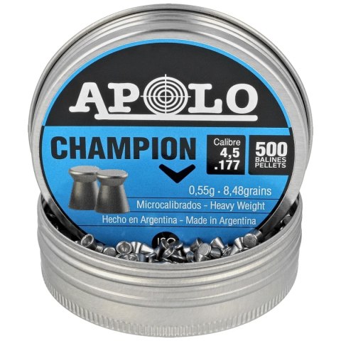 Śrut Apolo Champion 4.5 mm, 500 szt. 0.55g/8.48gr (19001) Śrut Apolo Champion 4.5 mm, 500 szt. 0.55g/8.48gr (19001)