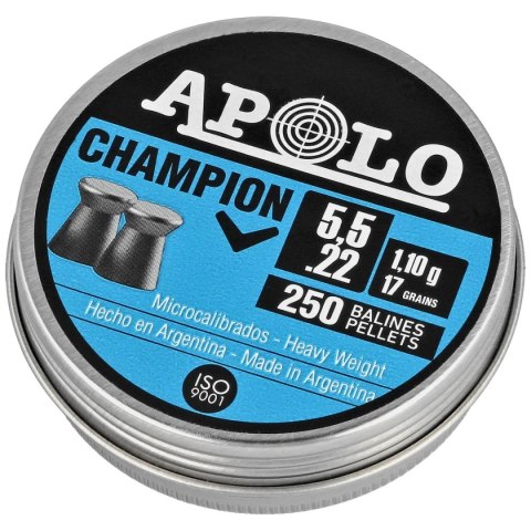Śrut Apolo Champion 5.5 mm, 250 szt. 1.10g/17.0gr (19501) Śrut Apolo Champion 5.5 mm, 250 szt. 1.10g/17.0gr (19501)