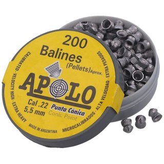 Śrut Apolo Conic 5.5 mm, 200 szt. 0.84g/13.0gr (11005)