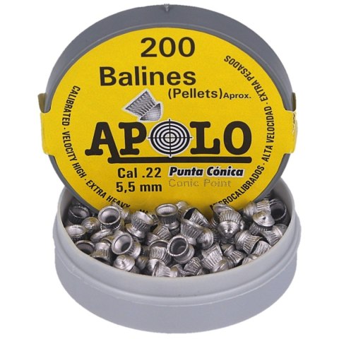 Śrut Apolo Conic 5.5 mm, 200 szt. 0.84g/13.0gr (11005)