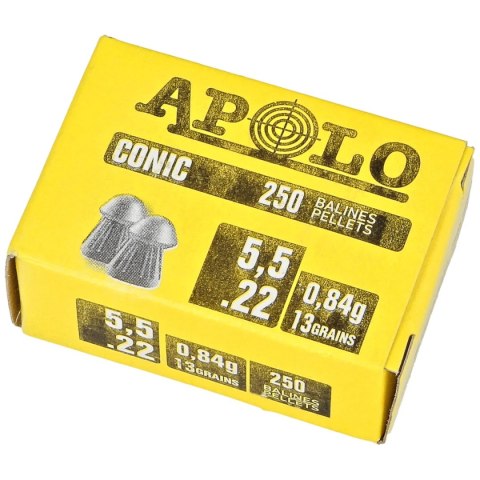 Śrut Apolo Conic 5.5 mm, 250 szt. 0.84g/13.0gr (11002) Śrut Apolo Conic 5.5 mm, 250 szt. 0.84g/13.0gr (11002)