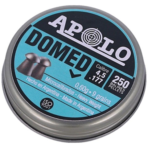 Śrut Apolo Domed 4.5 mm, 250 szt. 0.60g/9.0gr (19914) Śrut Apolo Domed 4.5 mm, 250 szt. 0.60g/9.0gr (19914)