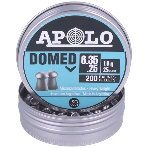 Śrut Apolo Domed 6.35 mm, 200 szt. 1.60g/25.0gr (13501) Śrut Apolo Domed 6.35 mm, 200 szt. 1.60g/25.0gr (13501)