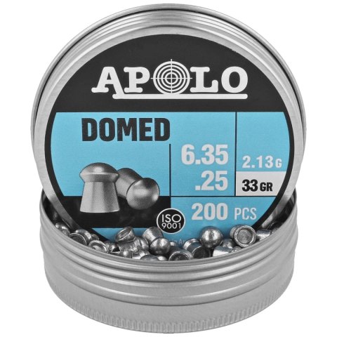 Śrut Apolo Domed 6.35 mm, 200 szt. 2.13g/33.0gr (19912)