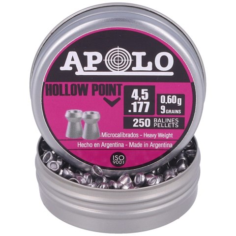 Śrut Apolo Hollow Point 4.52 mm, 250 szt. 0.60g/9.0gr (19201-2) Śrut Apolo Hollow Point 4.52 mm, 250 szt. 0.60g/9.0gr (19201-2)