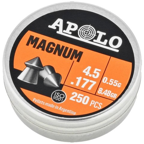 Śrut Apolo Magnum 4.5 mm, 250 szt. 0.55g/8.48gr (12002) Śrut Apolo Magnum 4.5 mm, 250 szt. 0.55g/8.48gr (12002)