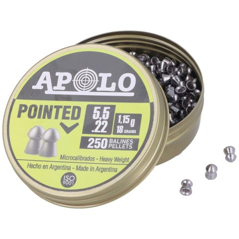 Śrut Apolo Pointed 5.5 mm, 250 szt. 1.15g/18.0gr (19601) Śrut Apolo Pointed 5.5 mm, 250 szt. 1.15g/18.0gr (19601)
