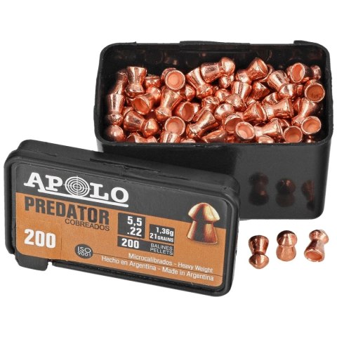 Śrut Apolo Predator Copper 5.5 mm, 200 szt. 1.36g/21.0gr (19951)