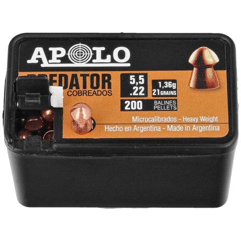 Śrut Apolo Predator Copper 5.5 mm, 200 szt. 1.36g/21.0gr (19951)