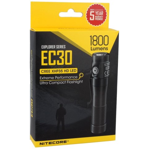 Latarka NiteCore 1800lm, 1x18650 / 3500mAh (EC30) Latarka NiteCore 1800lm, 1x18650 / 3500mAh (EC30)