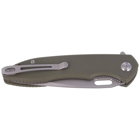 Nóż składany Kubey Darknesss Green G10, Bead Blasted D2 (KU003B)