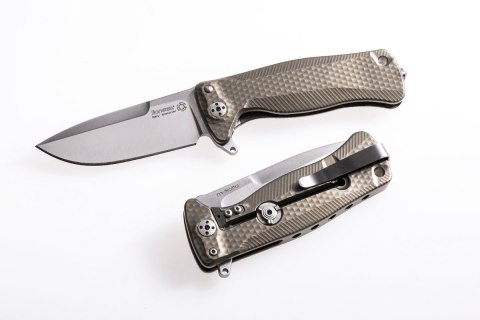 Nóż składany LionSteel SR22 Bronze Titanium, Satin Sleipner by Molletta (SR22 B)