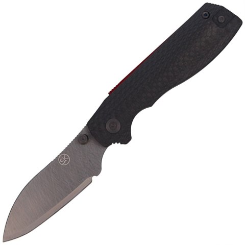 Nóż składany Sandrin Knives Torino V2 Carbon Fiber, Polyhedral Tungsten Carbide 71HRC Nóż składany Sandrin Knives Torino V2 Carbon Fiber, Polyhedral Tungsten Carbide 71HRC