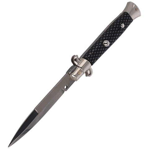 Nóż sprężynowy Frank Beltrame Switch Bayonet Carbon Fiber 23cm (FB 23/37CFB) Nóż sprężynowy Frank Beltrame Switch Bayonet Carbon Fiber 23cm (FB 23/37CFB)