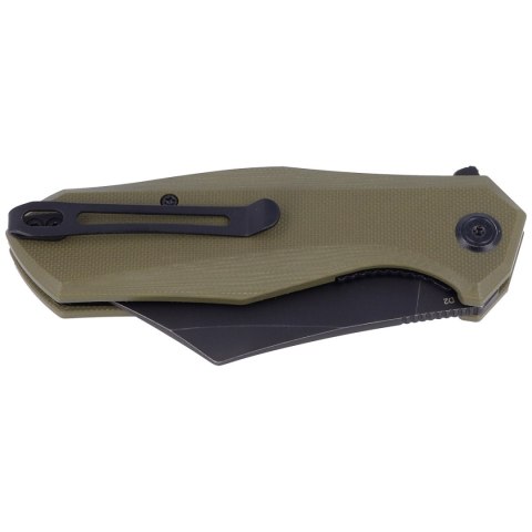 Nóż Kubey Knife Echo, Green G10, Black Stonewashed D2 (KU329B) Nóż Kubey Knife Echo, Green G10, Black Stonewashed D2 (KU329B)