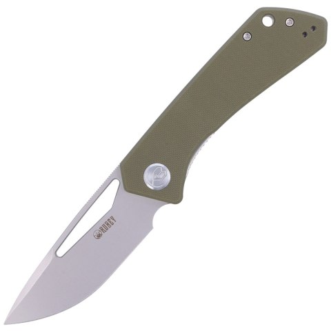 Nóż Kubey Knife Thalia, Green G10, Bead Blasted D2 (KU331D)