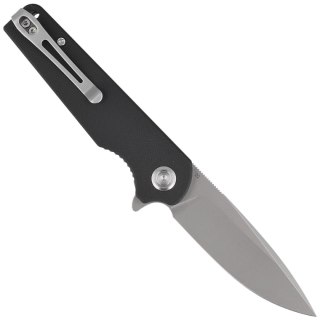 Nóż Kubey Knife Wolverine, Black G10, Sand Blasted D2 (KU233A)