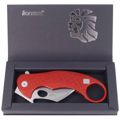 Nóż składany LionSteel L.E.One Karambit Red Aluminium, Stonewashed MagnaCut by Emerson Design (LE1 A RS) Nóż składany LionSteel L.E.One Karambit Red Aluminium, Stonewashed MagnaCut by Emerson Design (LE1 A RS)