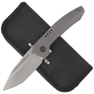 Nóż składany WE Knife Trogon Gray Titanium, Silver Bead Blasted CPM 20CV by Brian Brown (WE22002-1)