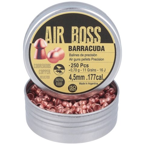 Śrut Apolo Air Boss Barracuda Copper 4.5 mm, 250 szt. 070.g/ 11.0gr (30003)