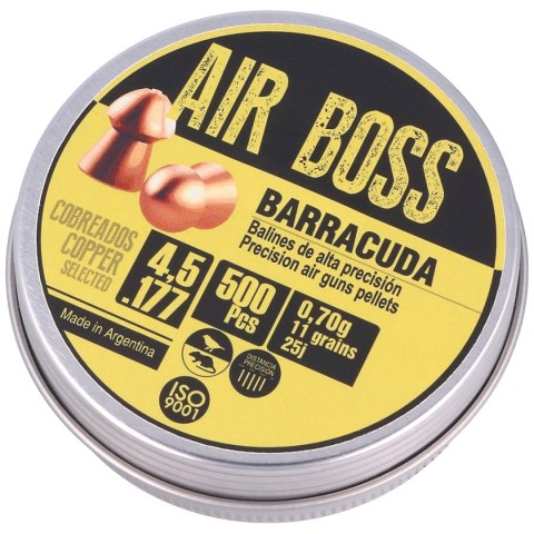 Śrut Apolo Air Boss Barracuda Copper 4.51 mm, 500 szt. 070.g/ 11.0gr (30002-1) Śrut Apolo Air Boss Barracuda Copper 4.51 mm, 500 szt. 070.g/ 11.0gr (30002-1)