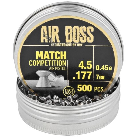 Śrut Apolo Air Boss Match Competition Air Pistol 4.5 mm, 500 szt. 045g/7.0gr (30303) Śrut Apolo Air Boss Match Competition Air Pistol 4.5 mm, 500 szt. 045g/7.0gr (30303)