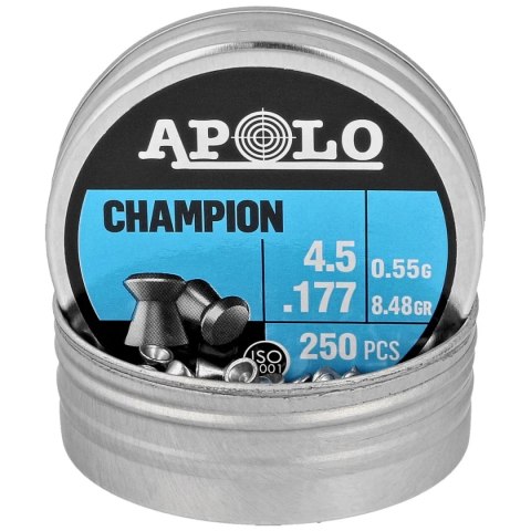 Śrut Apolo Champion 4.5 mm, 250 szt. 0.55g/8.48gr (19002) Śrut Apolo Champion 4.5 mm, 250 szt. 0.55g/8.48gr (19002)