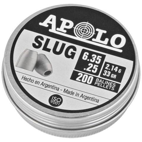 Śrut Apolo Slug 33 6.35 mm, 200 szt. 2.14g/33.0gr (19303) Śrut Apolo Slug 33 6.35 mm, 200 szt. 2.14g/33.0gr (19303)