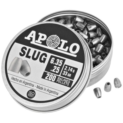 Śrut Apolo Slug 33 6.35 mm, 200 szt. 2.14g/33.0gr (19303) Śrut Apolo Slug 33 6.35 mm, 200 szt. 2.14g/33.0gr (19303)