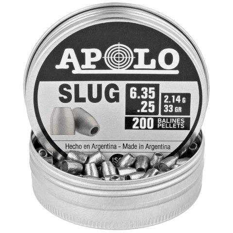 Śrut Apolo Slug 33 6.35 mm, 200 szt. 2.14g/33.0gr (19303) Śrut Apolo Slug 33 6.35 mm, 200 szt. 2.14g/33.0gr (19303)