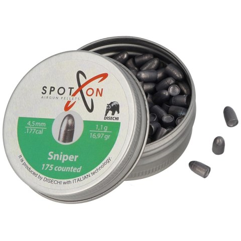 Śrut Spoton Sniper 4.5 mm, 175 szt. 1.10g/16.97gr Śrut Spoton Sniper 4.5 mm, 175 szt. 1.10g/16.97gr