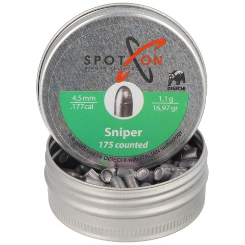 Śrut Spoton Sniper 4.5 mm, 175 szt. 1.10g/16.97gr Śrut Spoton Sniper 4.5 mm, 175 szt. 1.10g/16.97gr